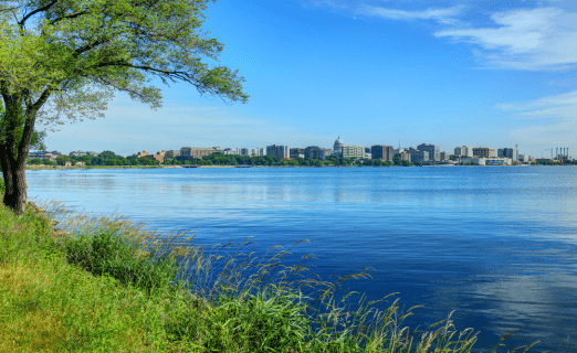 Lake Monona in Madison, Wisconsin